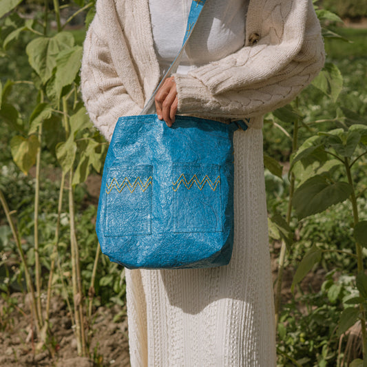 Golden Nile Blue Bag